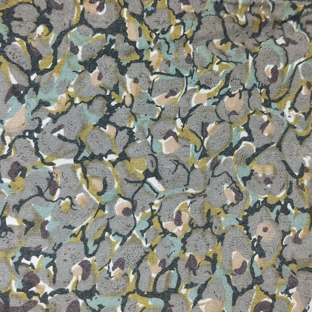 Vintage Button Up Top Mixed Print Patchwork Toget… - image 5